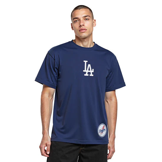 PRO STANDAR LOS ANGELES DODGERS WINGSPAN MEN'S CJ DROP SHOULDER TEE - MIDNIGHT NAVY
