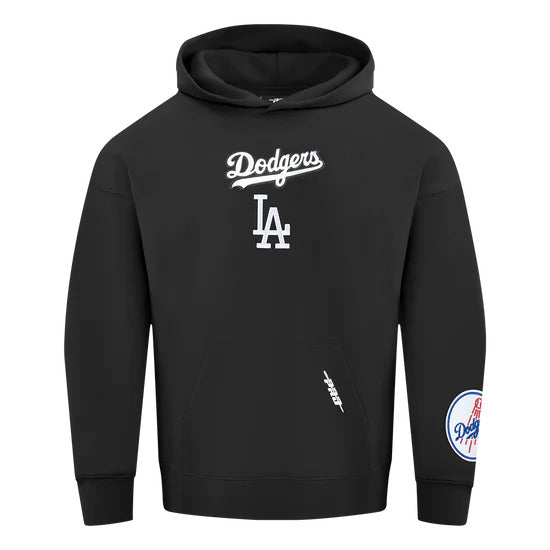 Pro Standard Men's Los Angeles Dodgers Wingspan Pullover Hoodie-Black