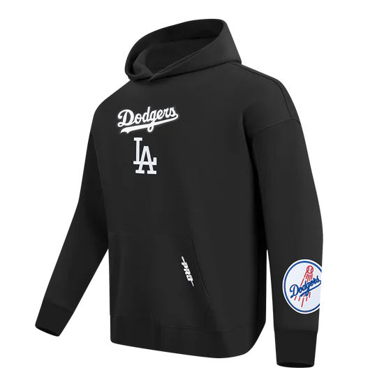 Pro Standard Men's Los Angeles Dodgers Wingspan Pullover Hoodie-Black
