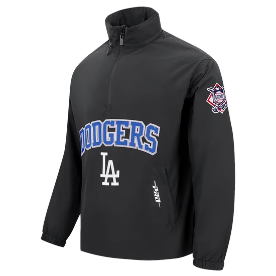 Pro Standard Los Angeles Dodgers Pre Game Jacket With Hood-Black