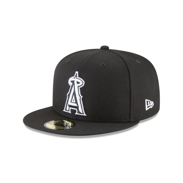 New Era Los Angeles Angels Side Patch 2010 All-Star Game 59fifty Fitted Hat-Black/White