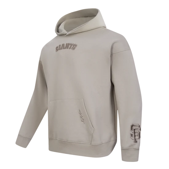 Pro Standard 'San Francisco Giants Wingspan' Drop Shoulder Hoodie-TAUPE