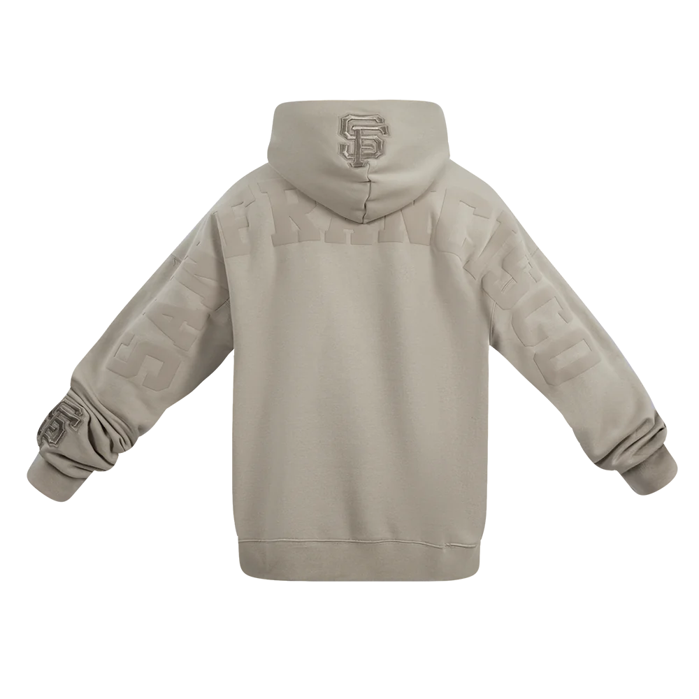 Pro Standard 'San Francisco Giants Wingspan' Drop Shoulder Hoodie-TAUPE