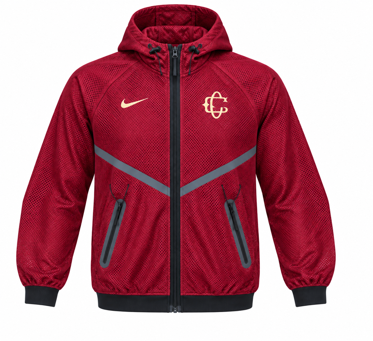 Nike Chivas Men's Anthem Soccer Jacket - Team Red/Black/Truly Gold