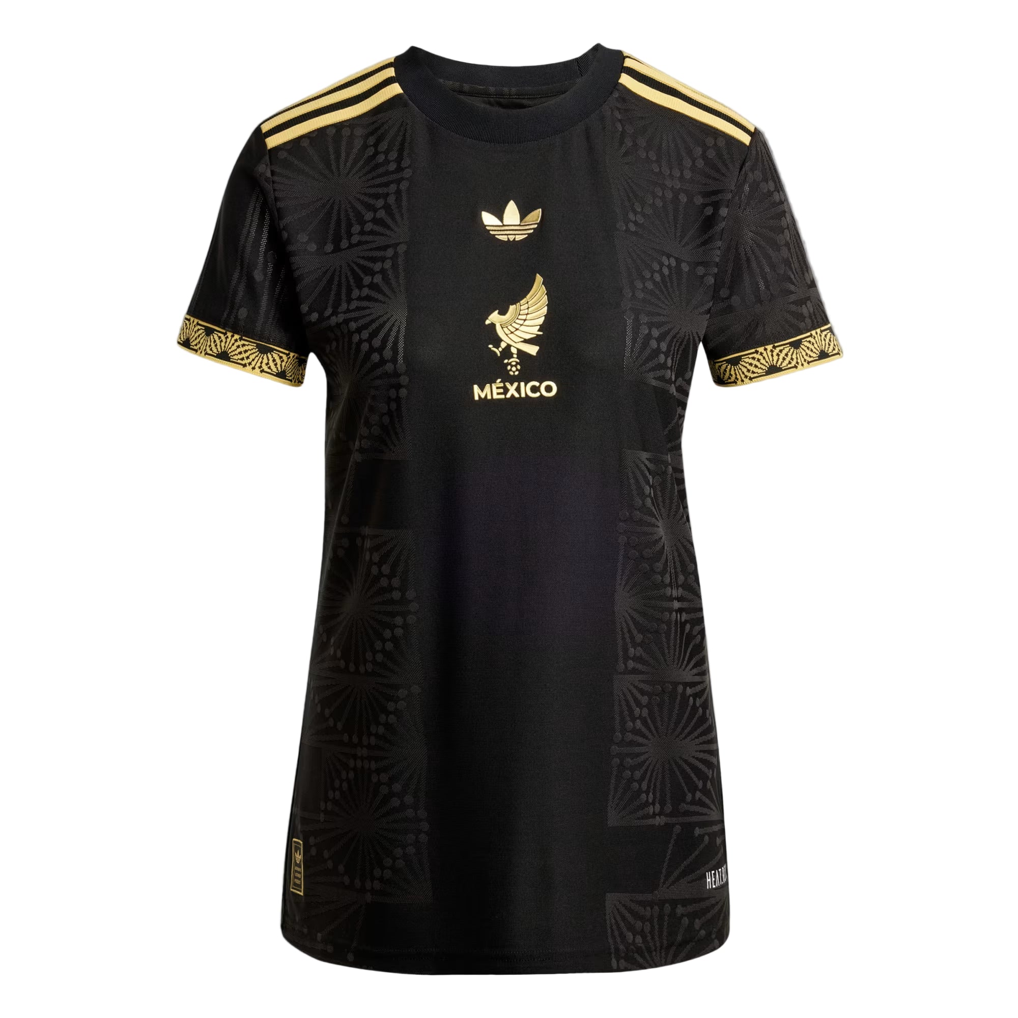 Adidas Women's Mexico FMF Authentic Jersey 2025- Black/Gold