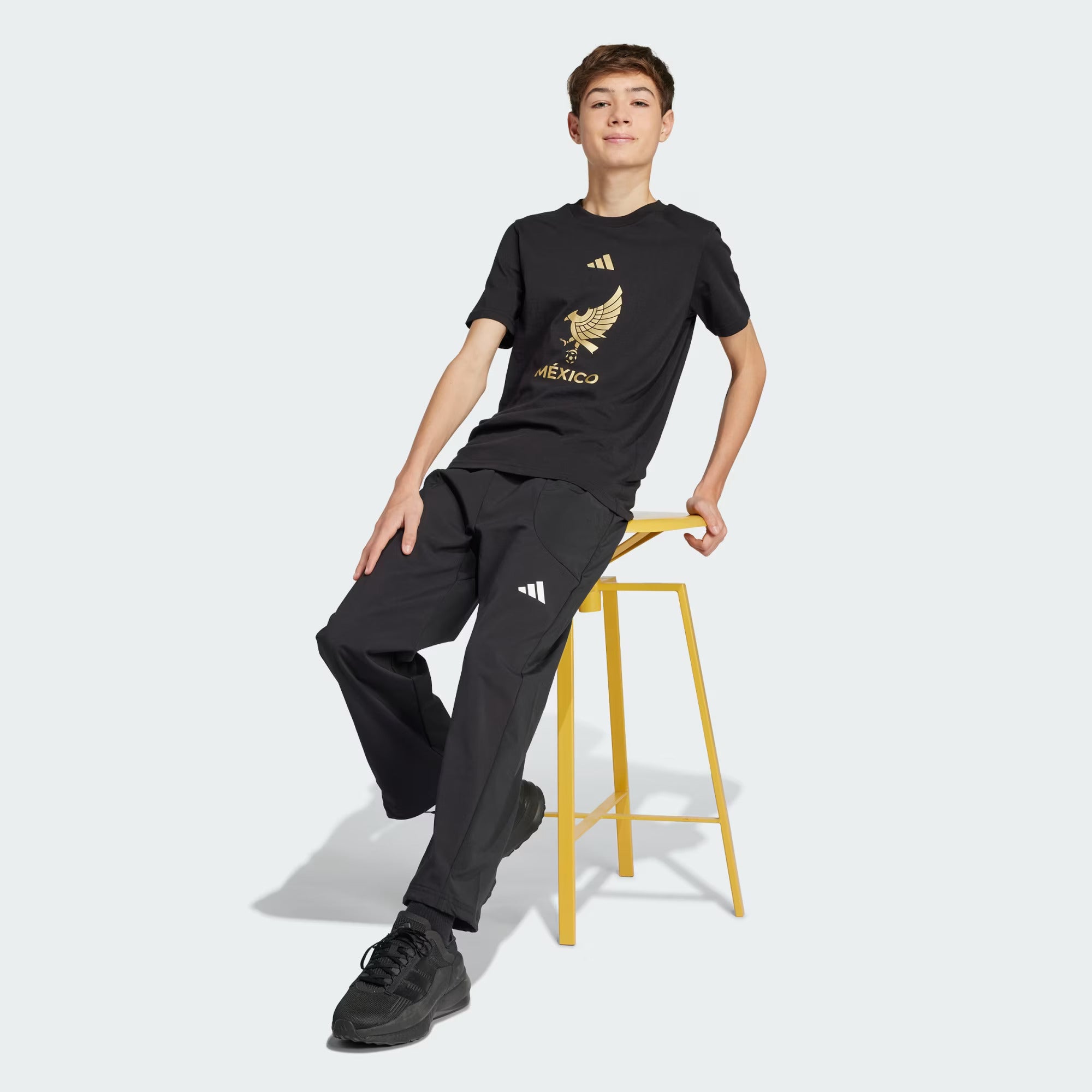 Adidas YOUTH Mexico FMF DNA T-Shirt-Black
