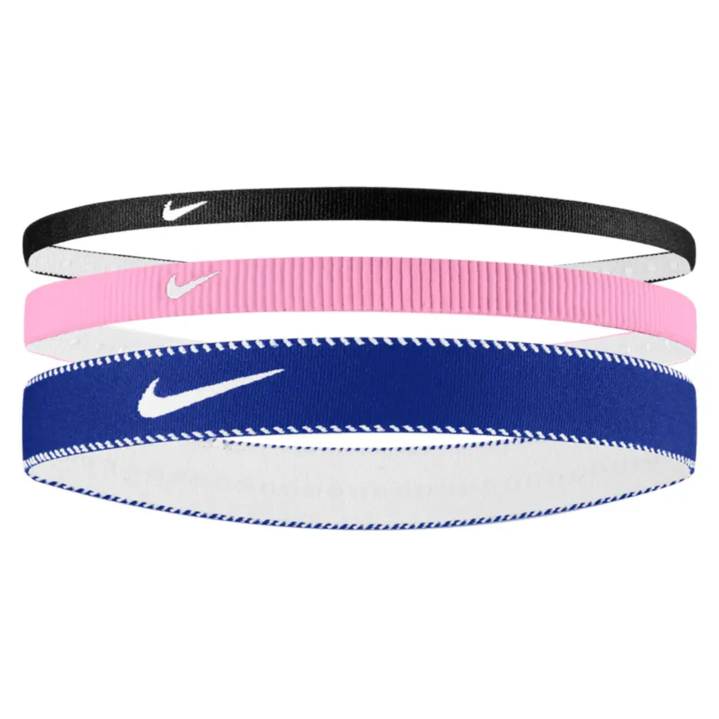 Nike Flex Headbands 3-Pack -Black/Pink Rise