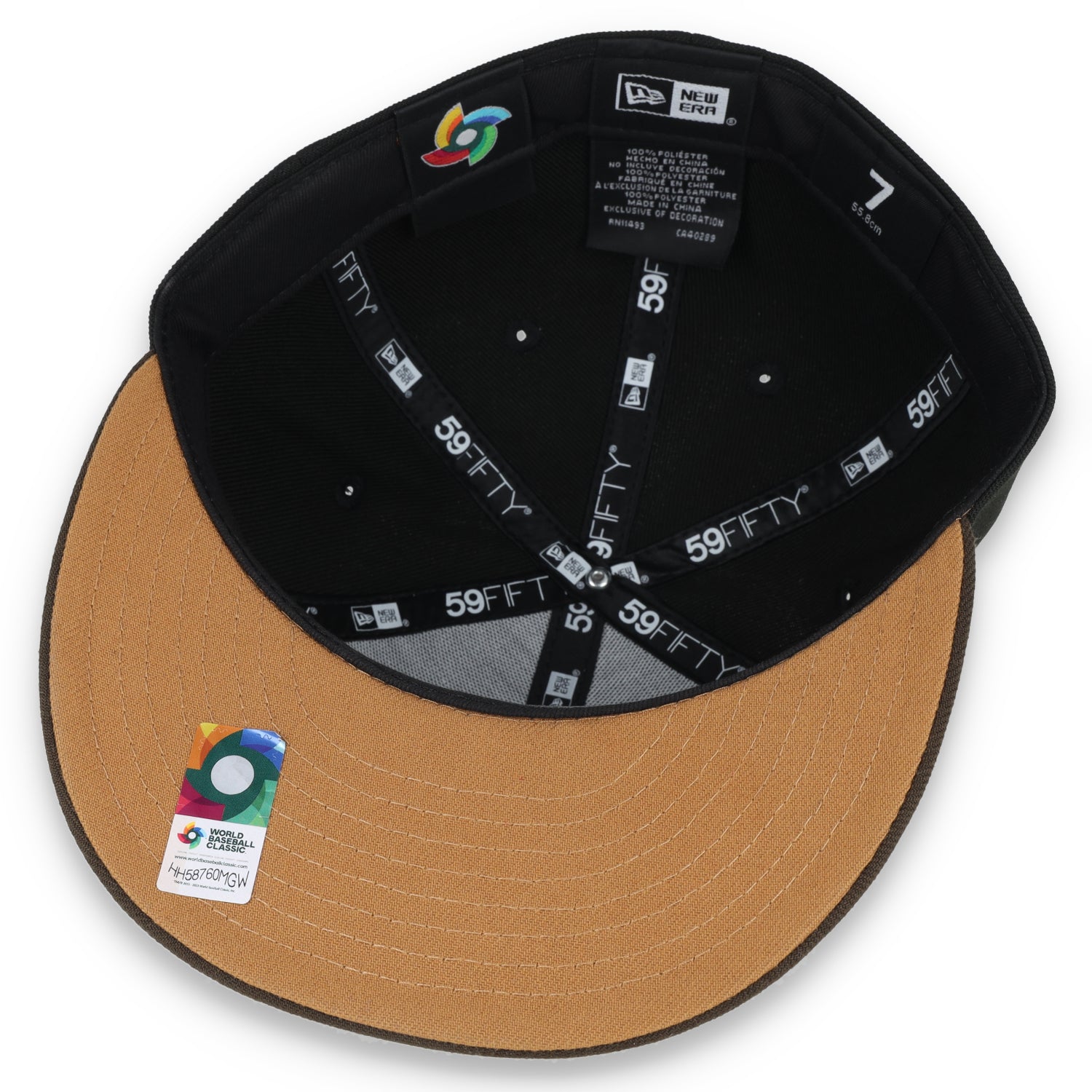 NEW ERA OFFICIAL MEXICO FLAG 59FIFTY FITTED HAT-BLK/WALNUT