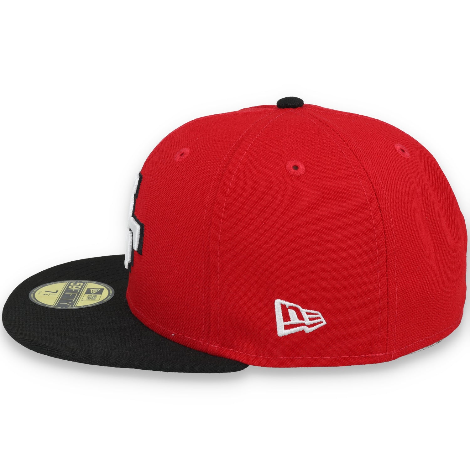 Exclusive San Francisco 49ers Official 59FIFTY Fitted, 40TH ANNIVERSARY SIDE PATCH 59FIFTY FITTED HAT-BLACK/SCARLET