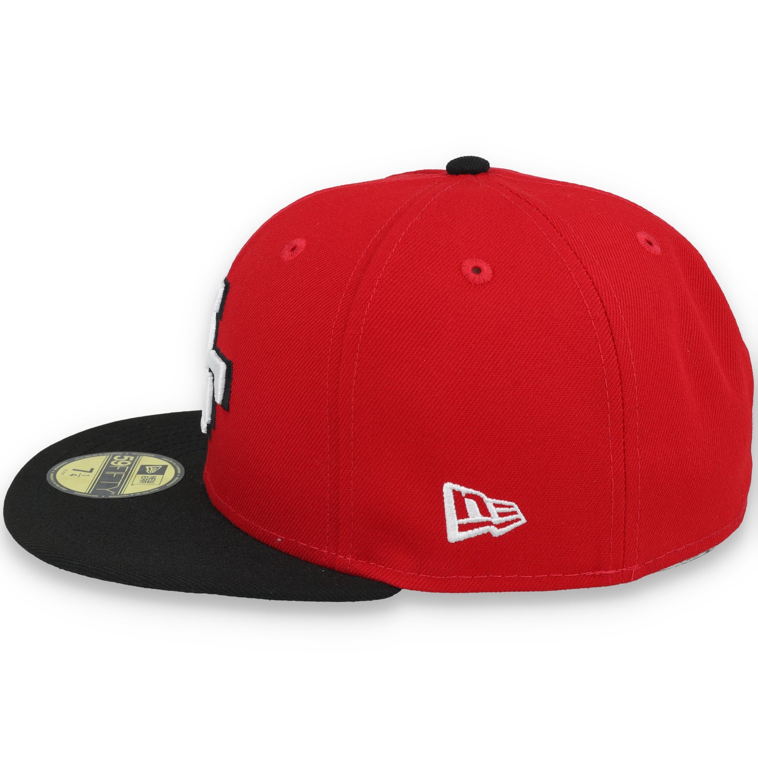 Exclusive San Francisco 49ers  Official 59FIFTY Fitted, 40TH ANNIVERSARY SIDE PATCH 59FIFTY FITTED HAT-BLACK/SCARLET