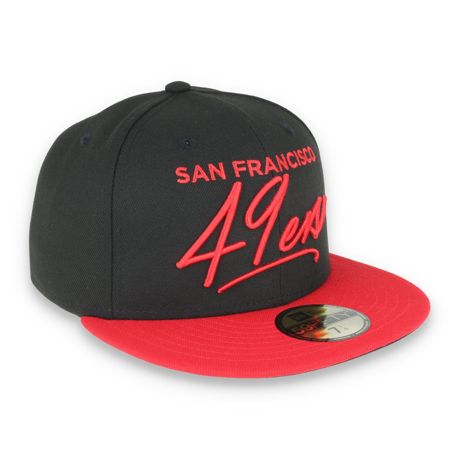 Exclusive San Francisco 49ers  Official 59FIFTY Fitted -BLACK/SCARLET