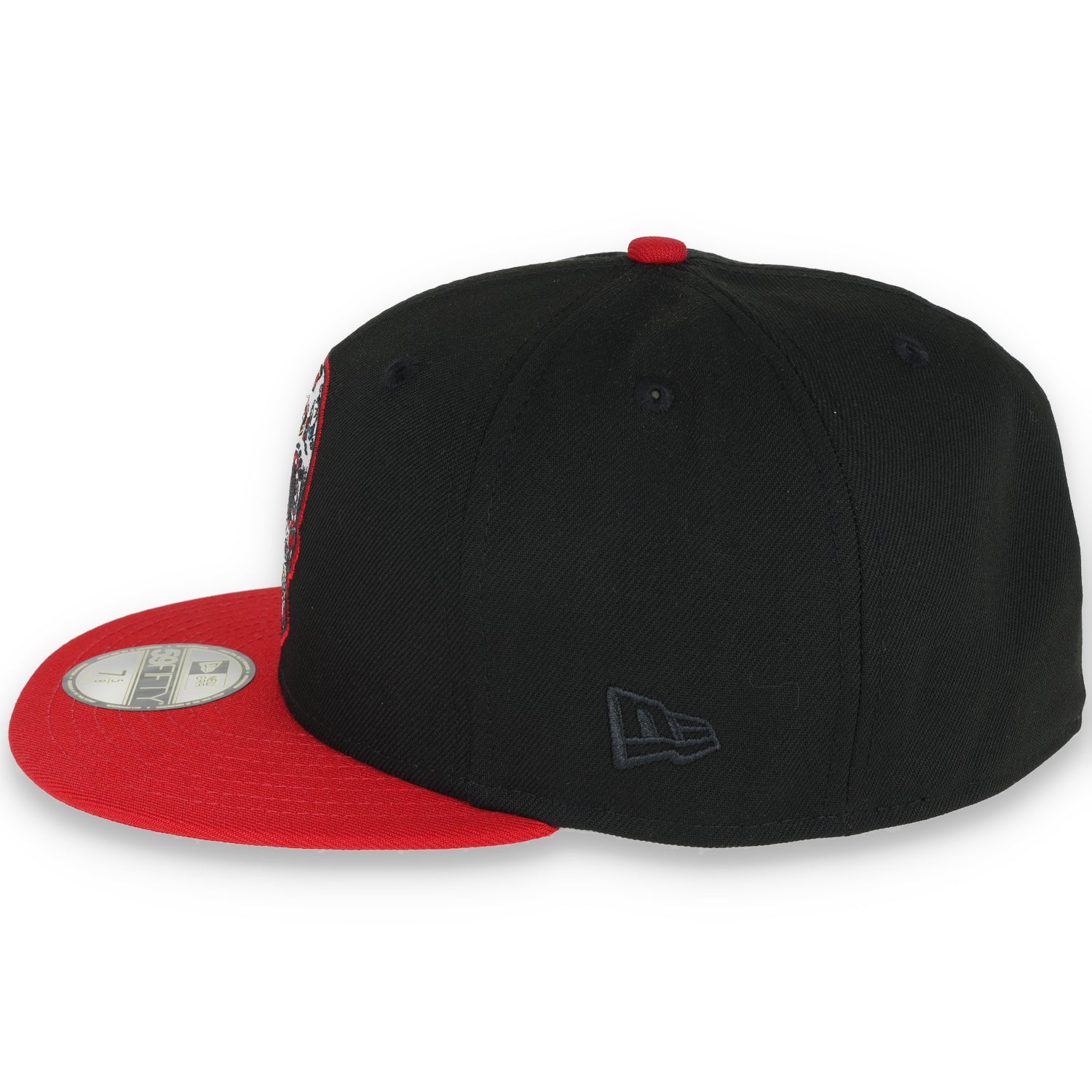 NEW ERA SAN FRANCISCO 49ERS SUGAR SKULL 2-TONE 59FIFTY FITTED HAT-BLACK/Red