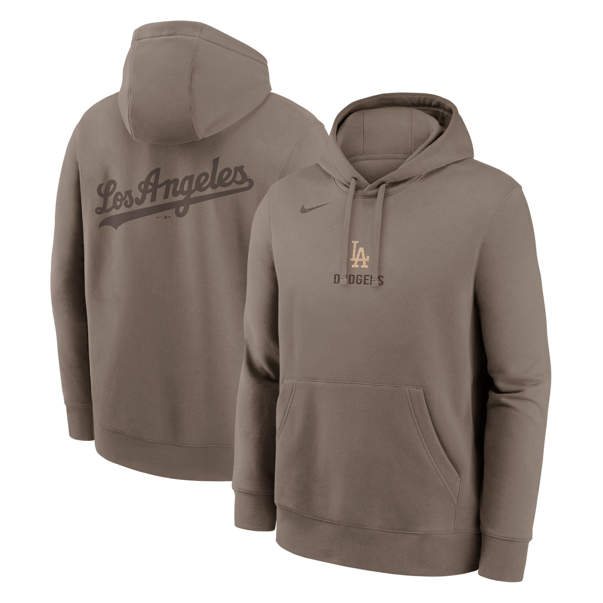 Nike Los Angeles Dodgers Fashion Club Hoodie- Hemp