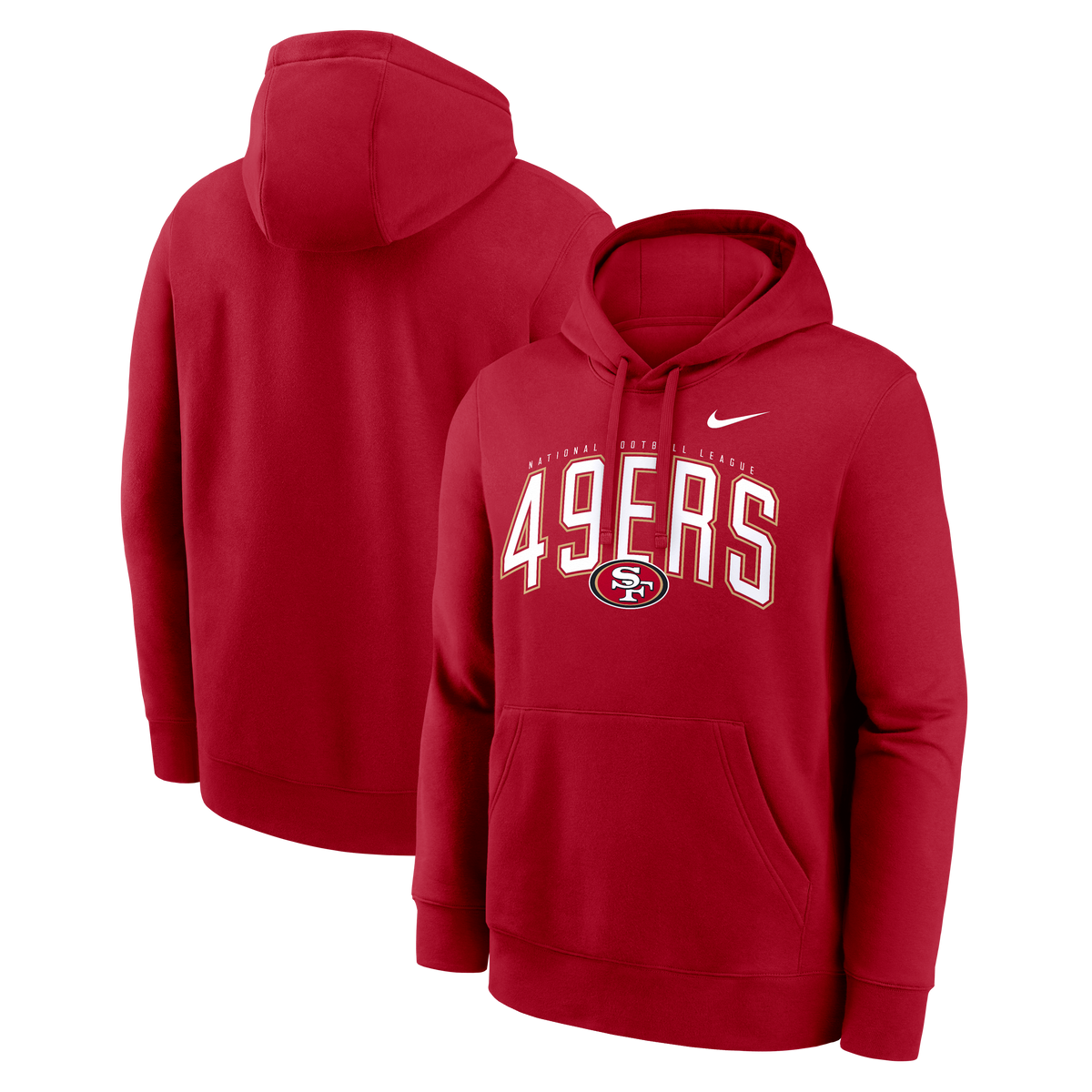 Nike San Francisco 49ers Expect Victory Club Fleece Pullover Hoodie