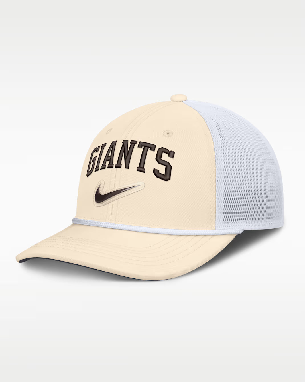 Nike San Francisco Giants RISE Trucker Hat - Beige/White