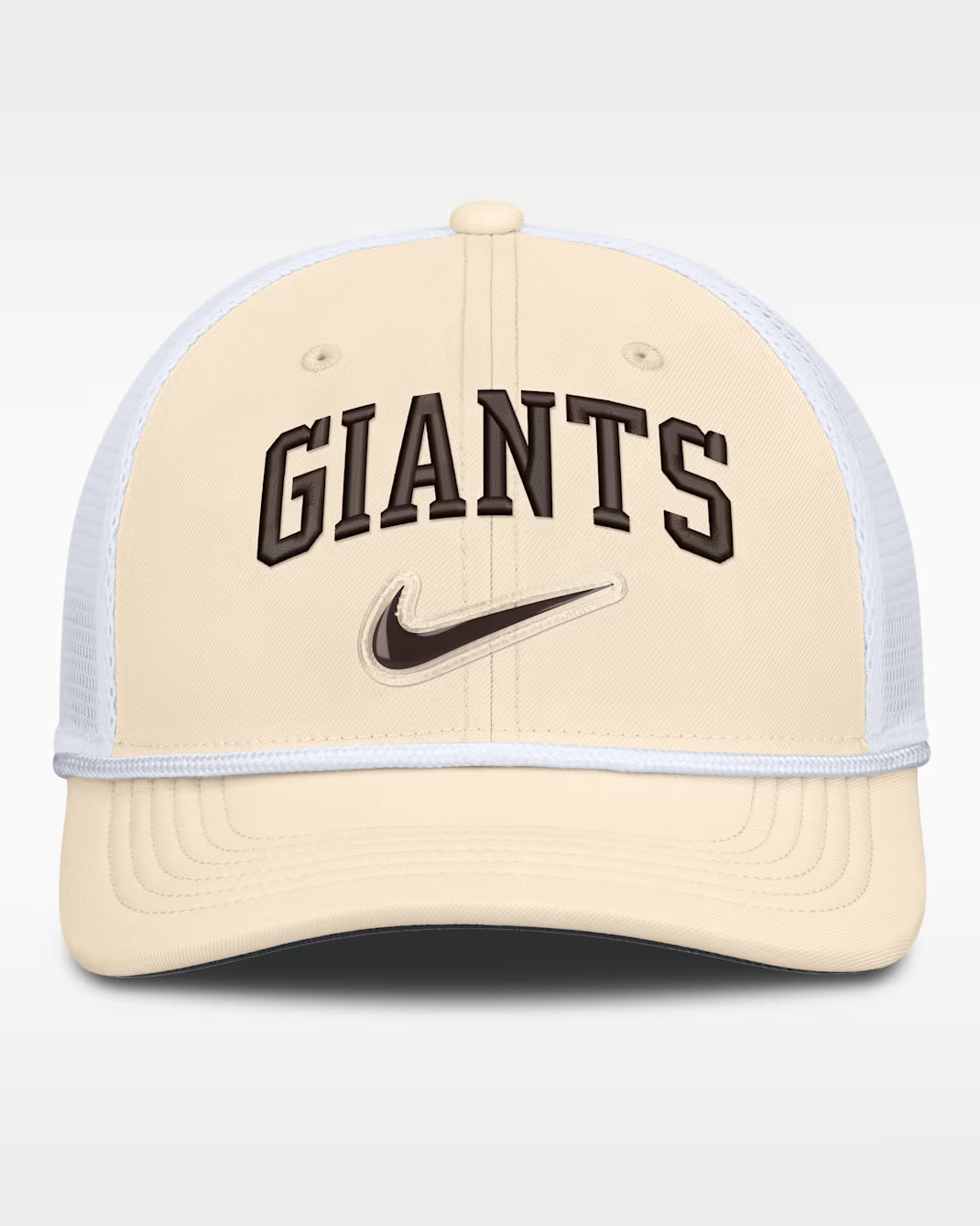 Nike San Francisco Giants RISE Trucker Hat - Beige/White