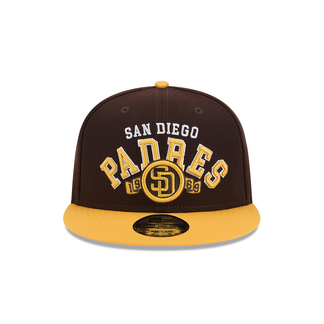 New Era San Diego Padres Throwback 9Fifty Snapback Hat-Brown