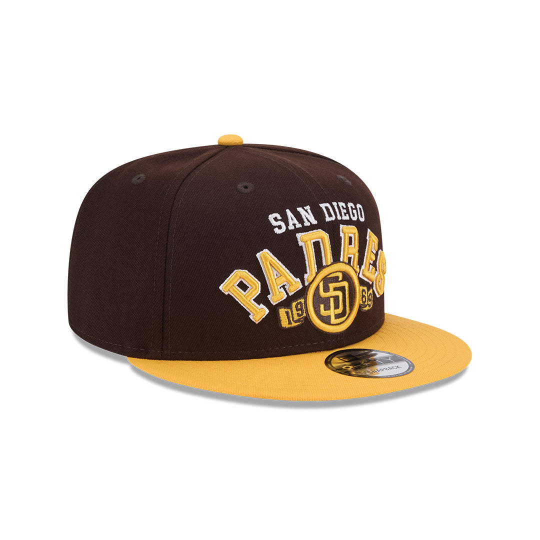 New Era San Diego Padres Throwback 9Fifty Snapback Hat-Brown