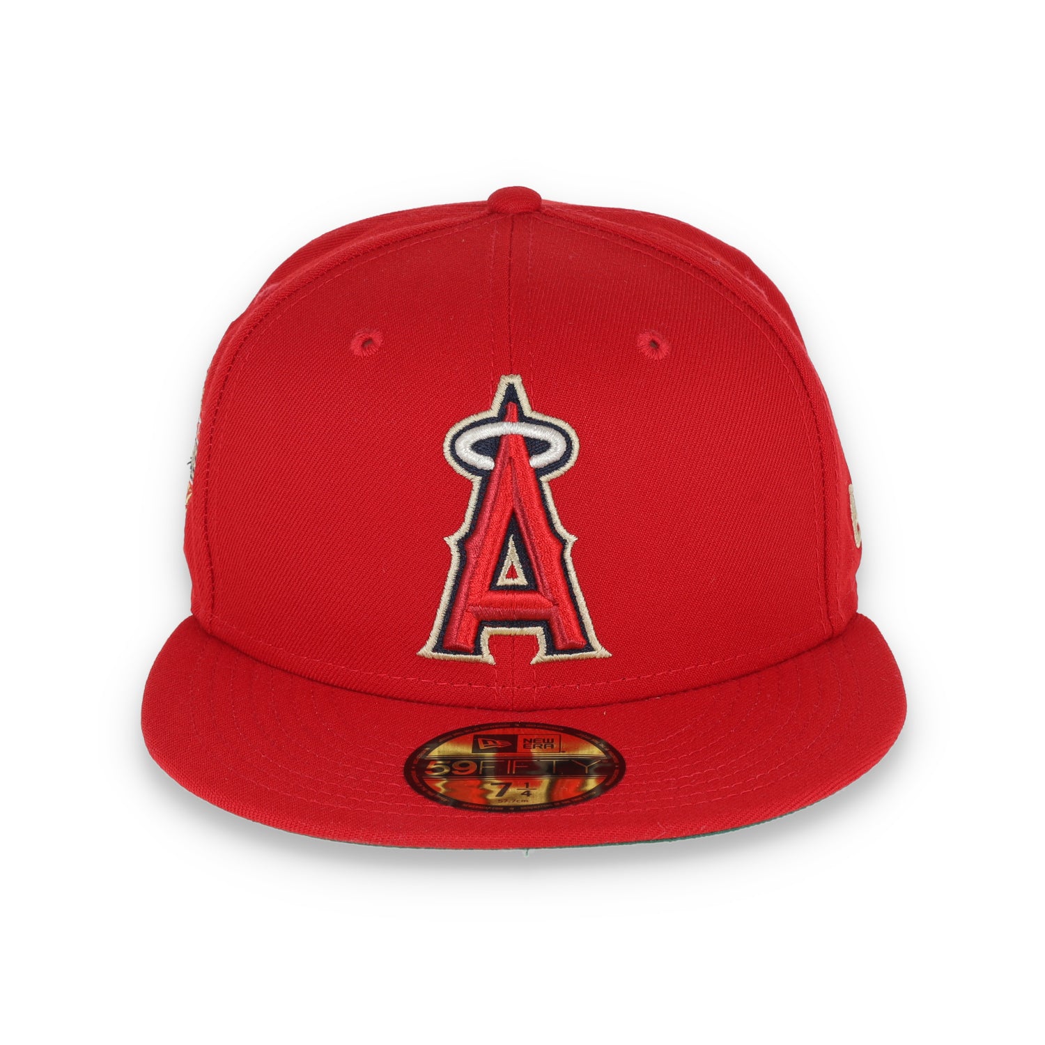 New Era Anaheim Angels Laurel All Star Game 2010 Side Patch 59fifty Fitted Cap-Red