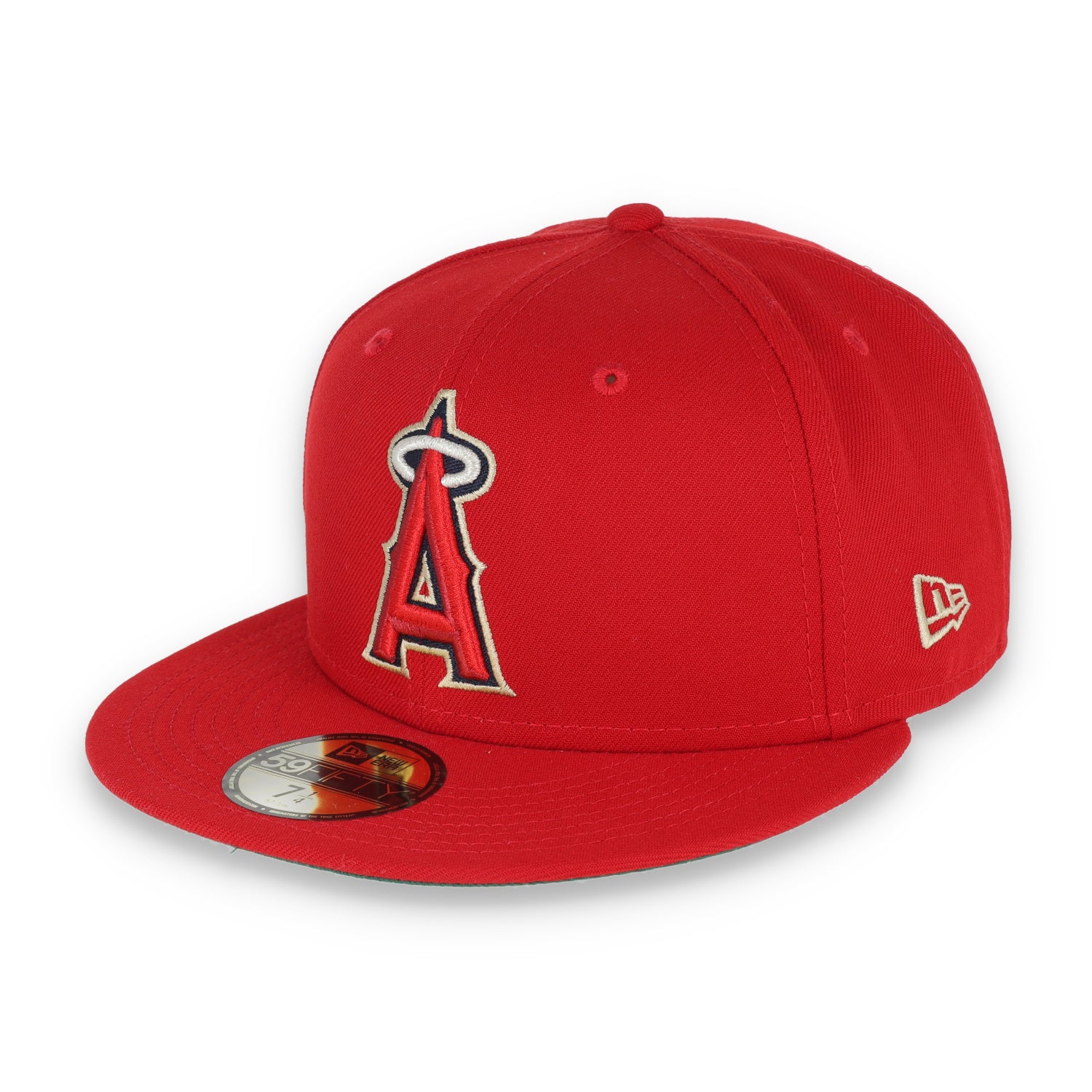 New Era Anaheim Angels Laurel All Star Game 2010 Side Patch 59fifty Fitted Cap-Red