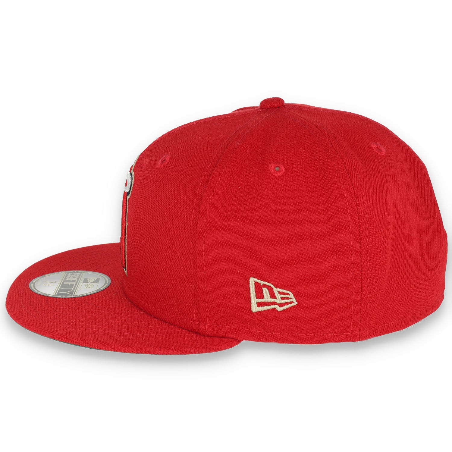 New Era Anaheim Angels Laurel All Star Game 2010 Side Patch 59fifty Fitted Cap-Red