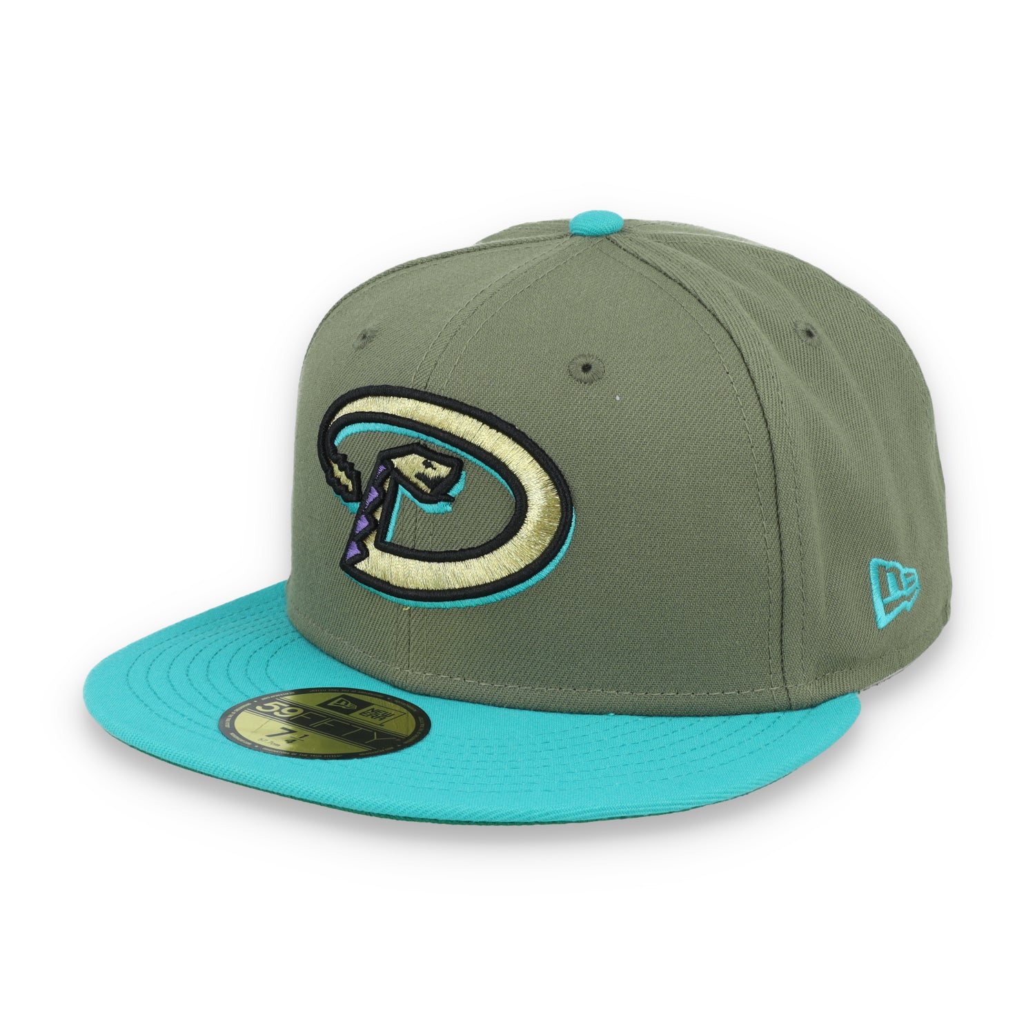 New Era Arizona Diamondbacks 10th Anniversary Side Patch 59FIFTY Fitted Hat- Olive Green