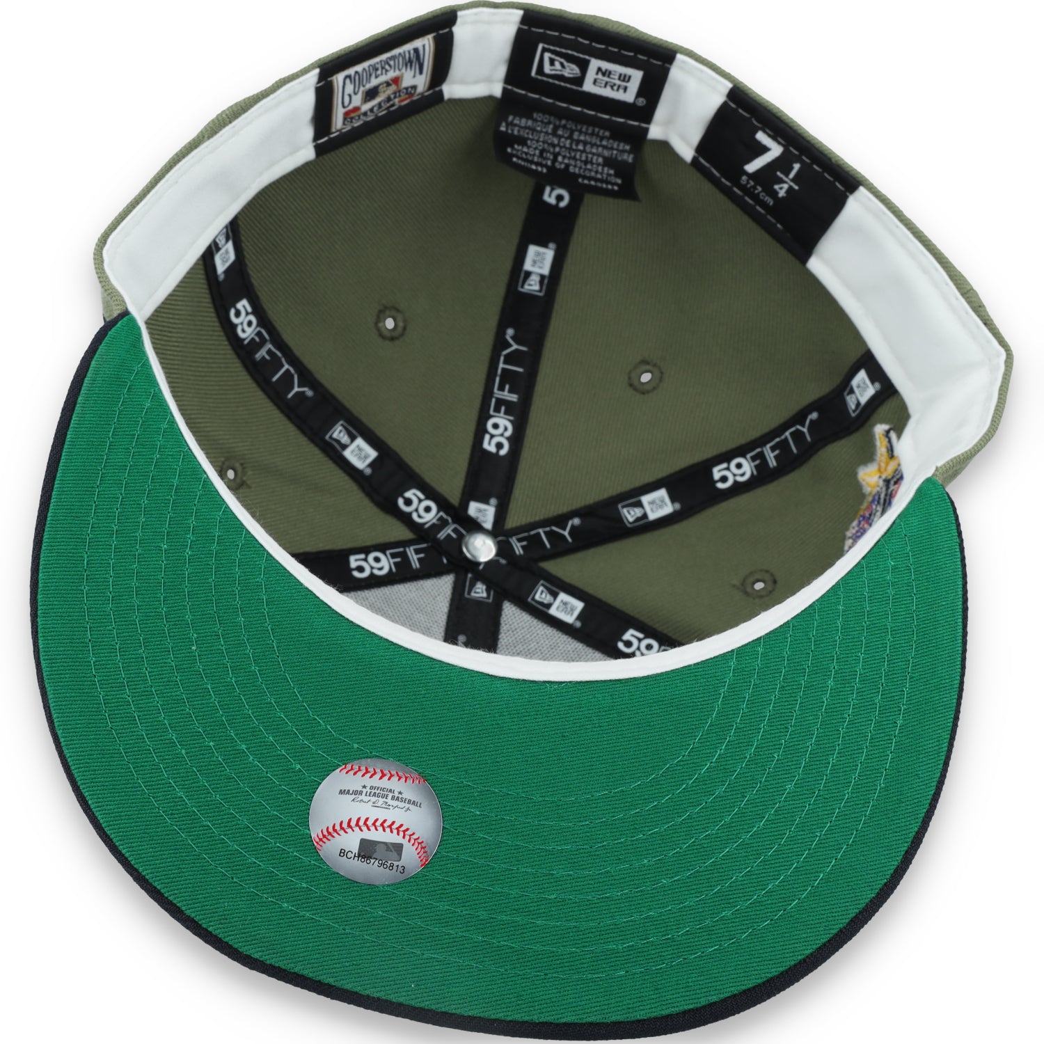 New Era Atlanta Braves 2000 All Star Game Side Patch 59FIFTY Fitted Hat-Olive Green