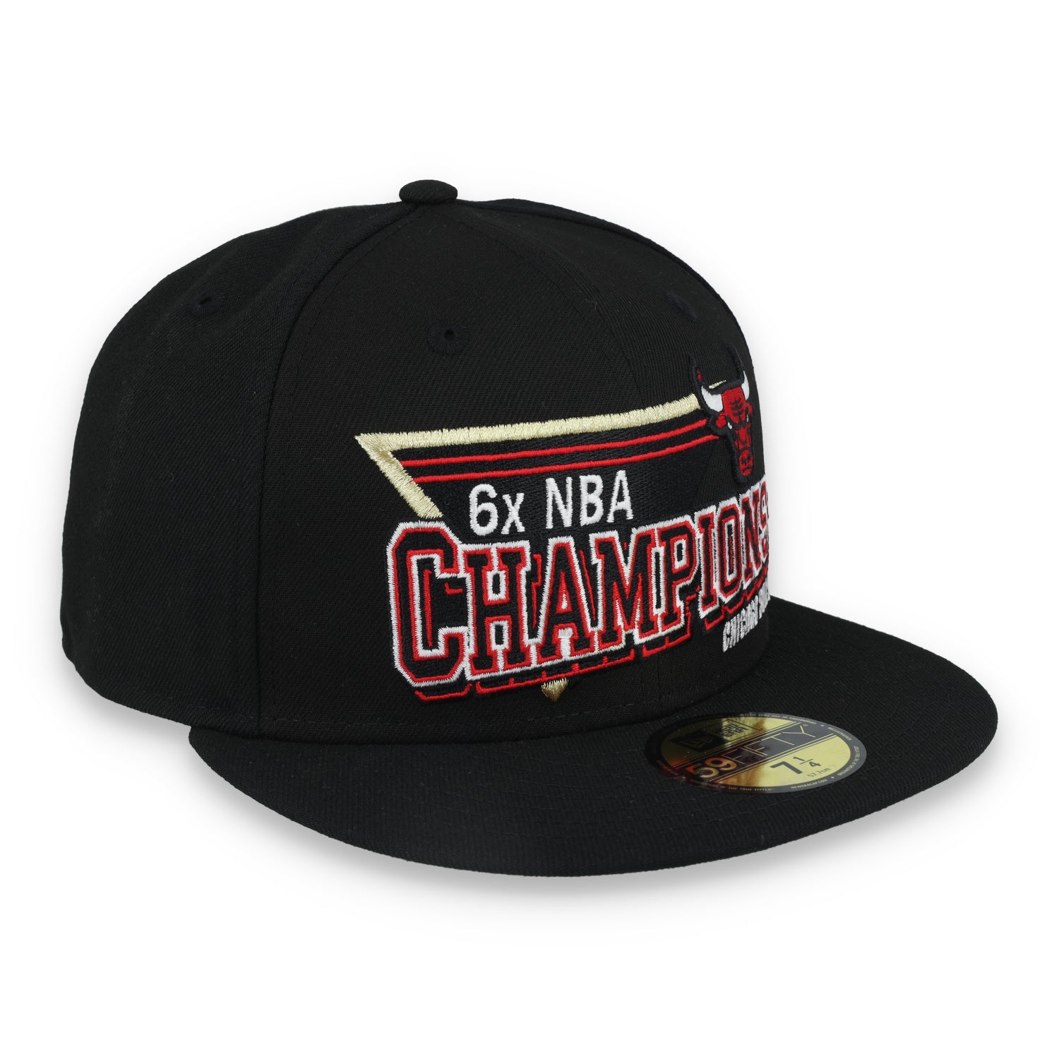 New Era Chicago Bulls 6X Champions Throwback 59FIFTY Fitted Hat