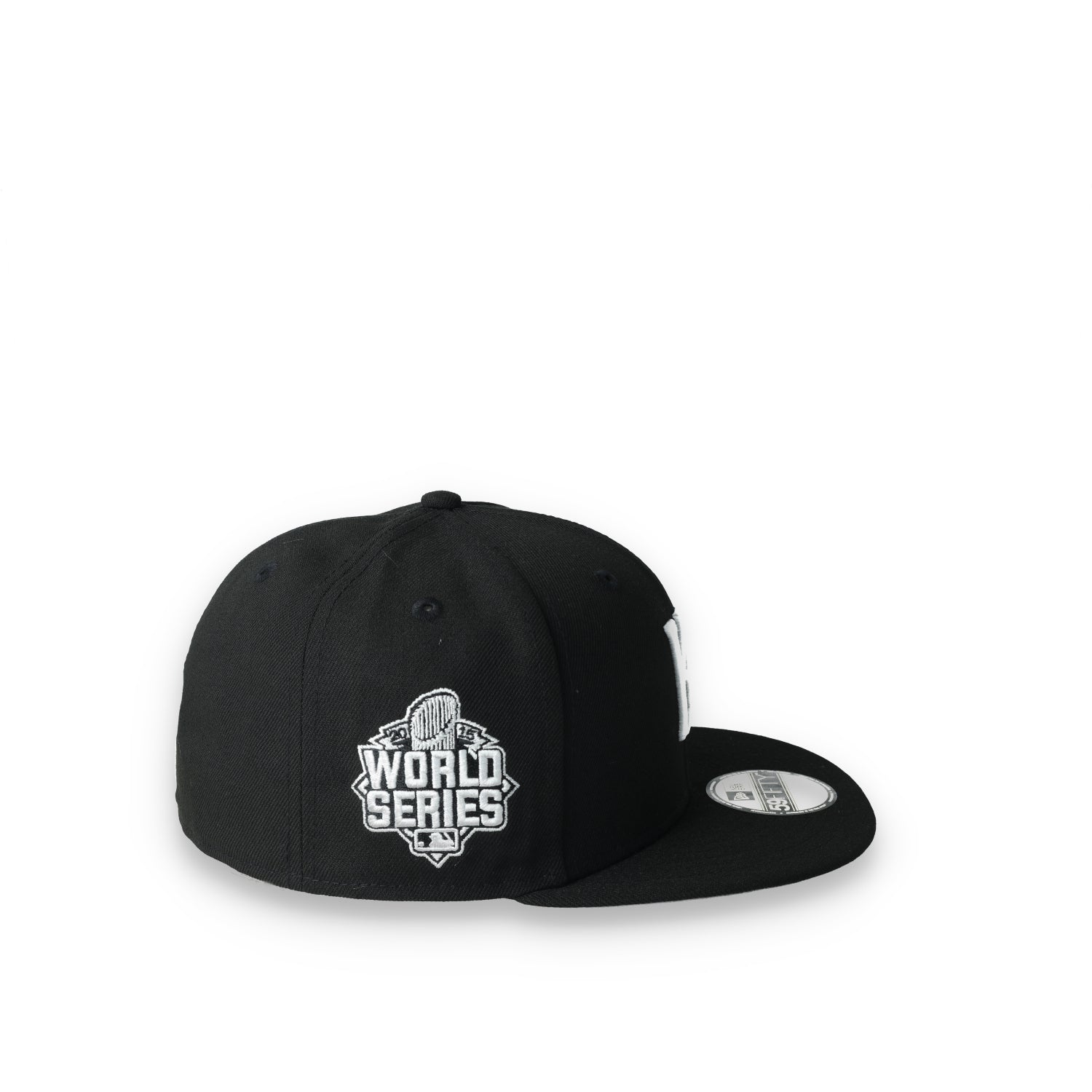 New Era Kansas City Royals Side Patch 2015 World Series 59Fifty Fitted Hat-Black/White