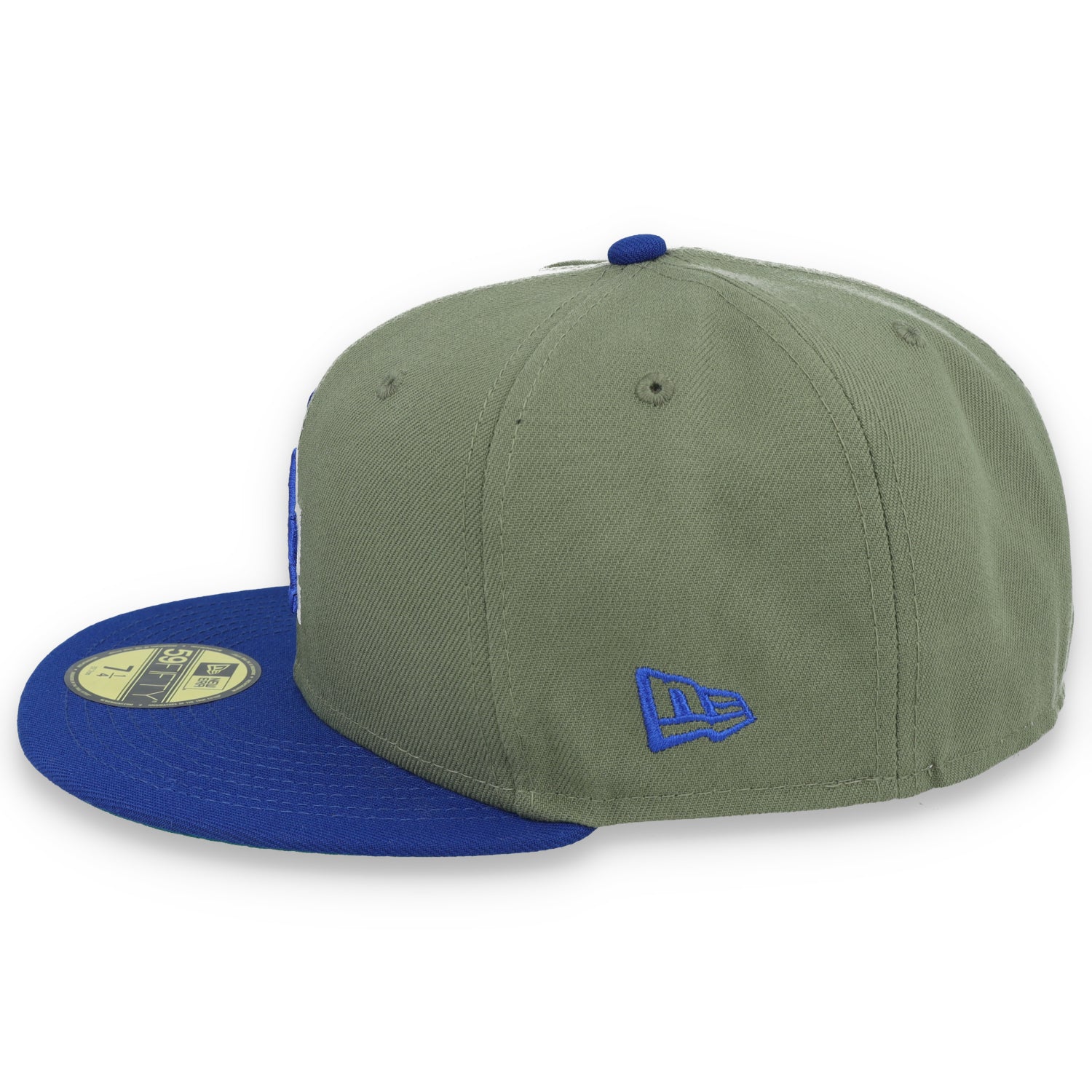 New Era Los Angeles Dodgers 60th Anniversary Side Patch 59FIFTY Fitted Hat- Olive Green