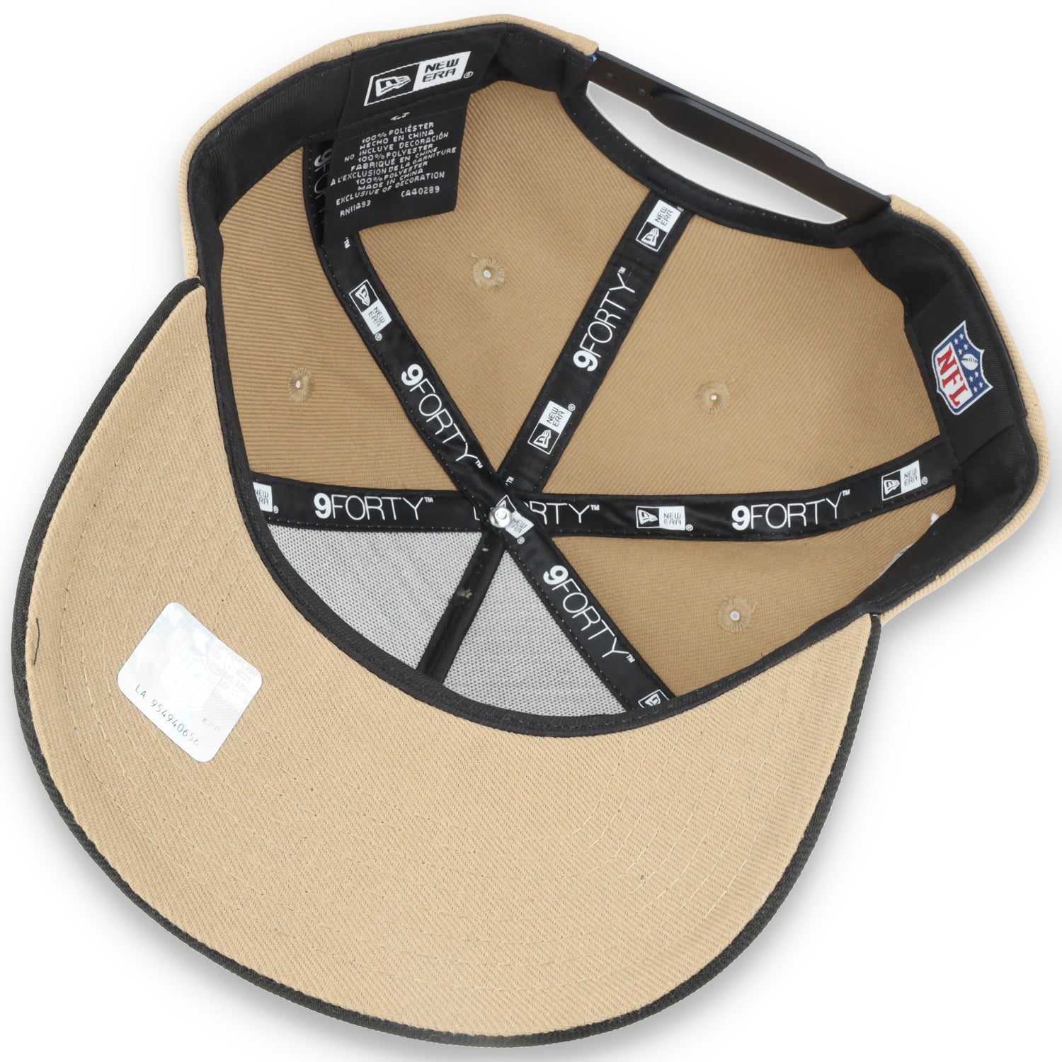 New Era Raiders 50th Anniversary Side Patch 9Forty A-Frame-Tan/Black