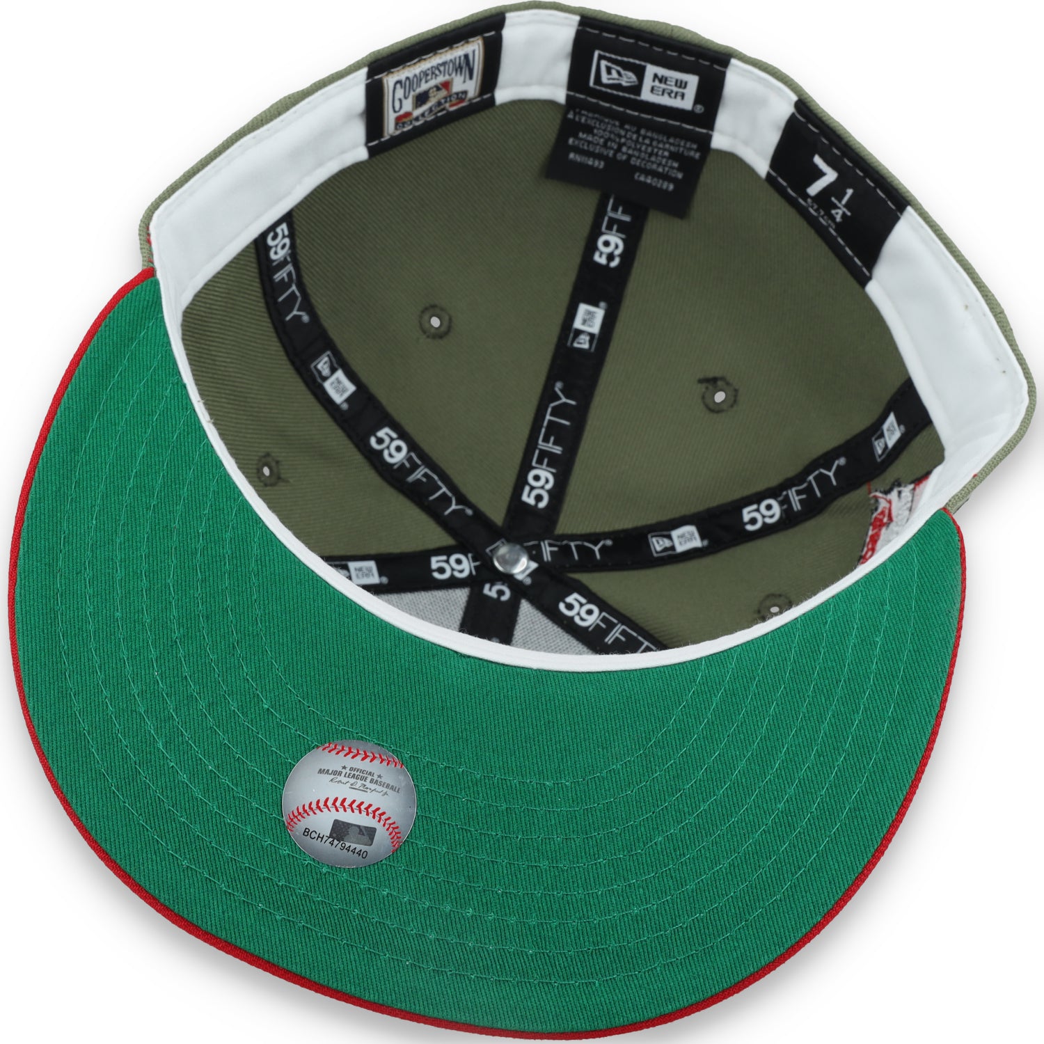 New Era St Louis Cardinals Final Season Side Patch 59FIFTY Fitted Hat-Olive Green