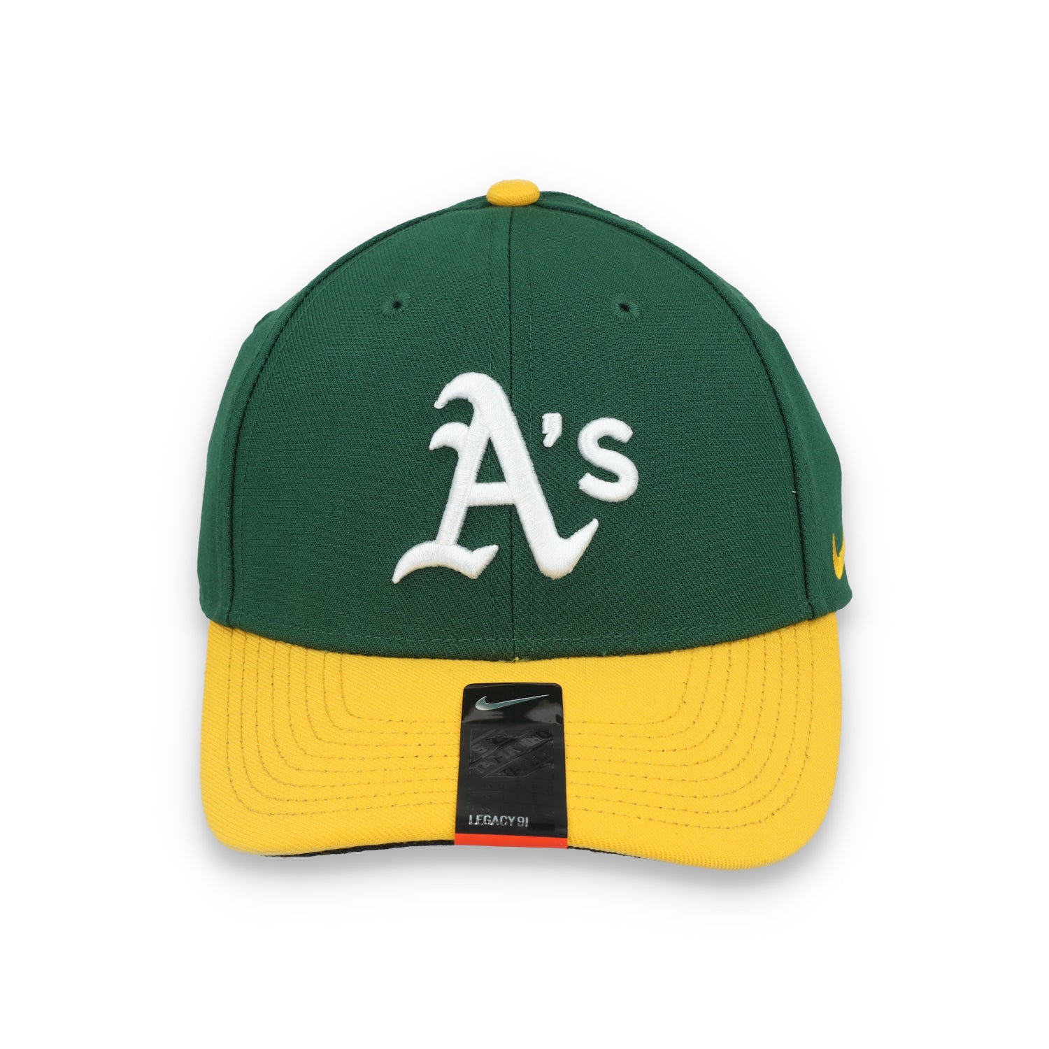 Nike Oakland Athletics Legacy91 Dri-FIT Adjustable Hat -Green/Yellow