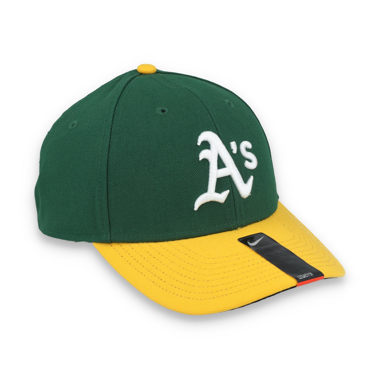 Nike Oakland Athletics Legacy91 Dri-FIT Adjustable Hat -Green/Yellow
