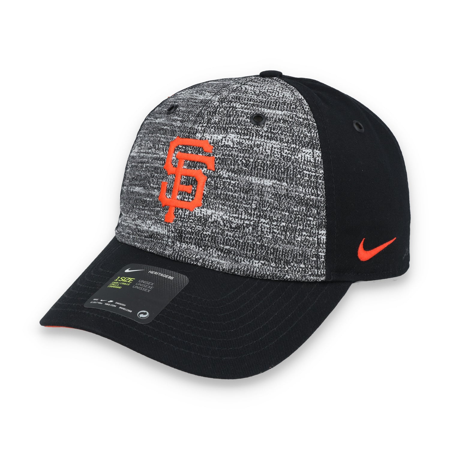 Nike San Francisco Giants Day Heritage 86 Adjustable Hat-Black