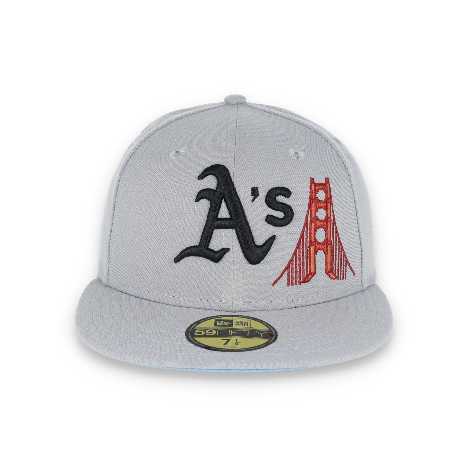 New Era Oakland Athletics Bay Bridge Patch 59FIFTY Fitted-Grey