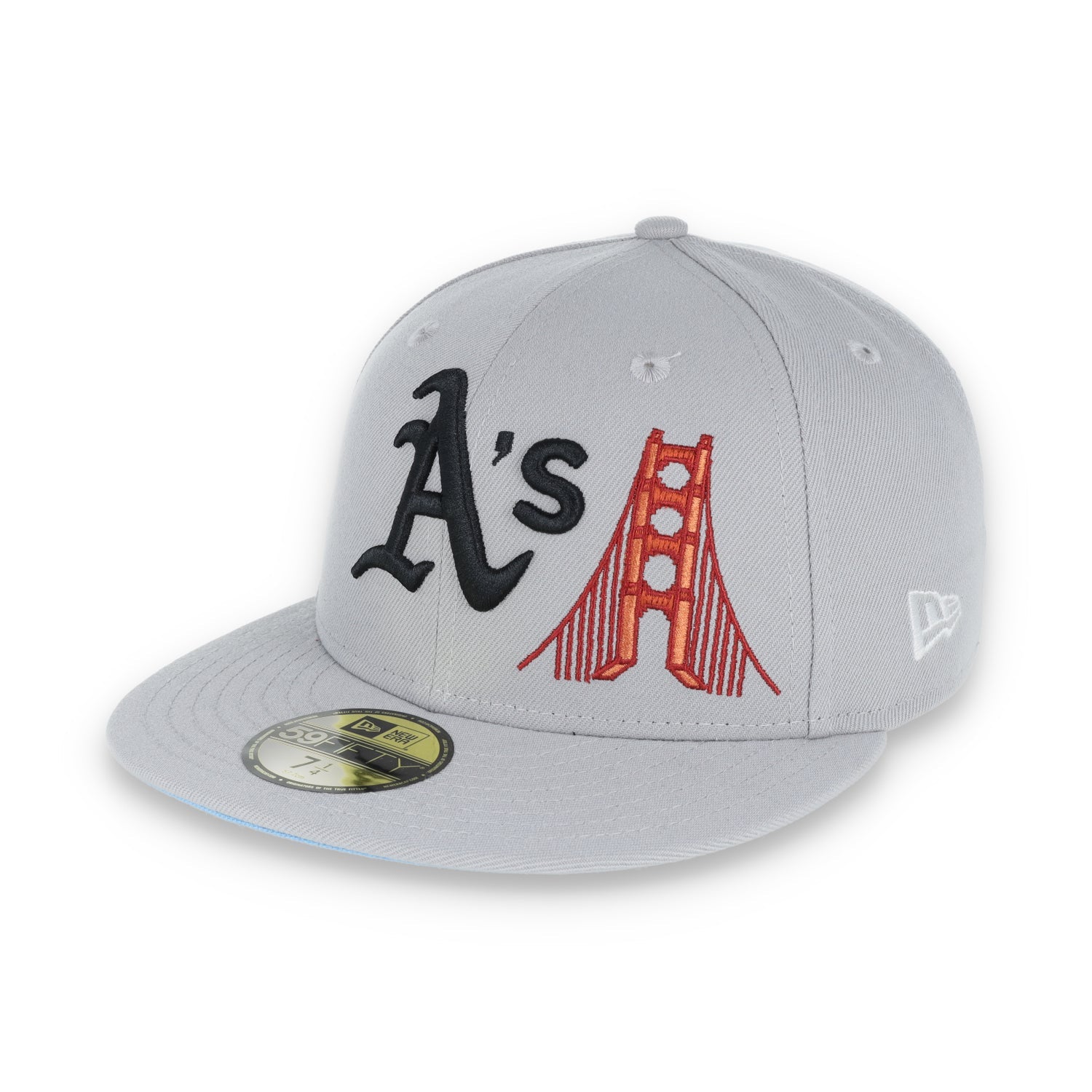 New Era Oakland Athletics Bay Bridge Patch 59FIFTY Fitted-Grey