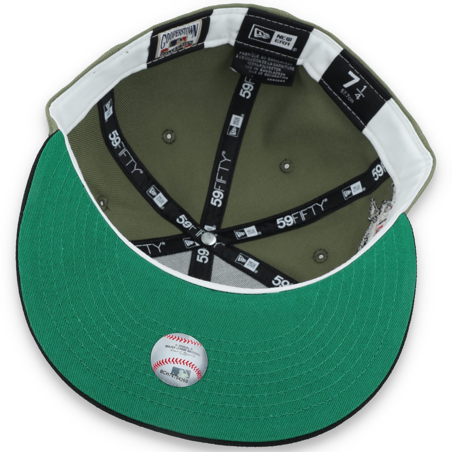 New Era Cincinnati Reds 150th Anniversary Side Patch 59FIFTY Fitted Hat- Olive Green