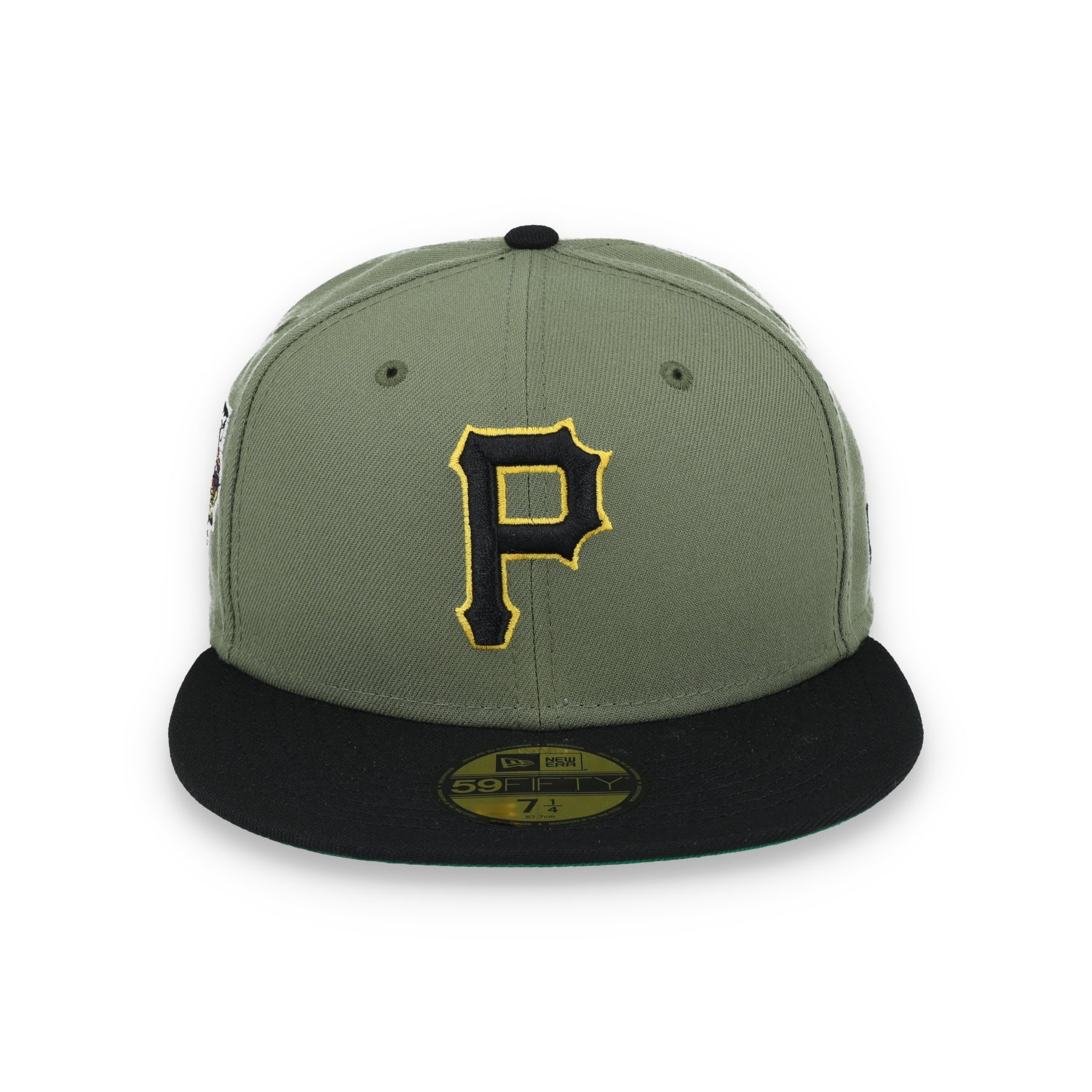 New Era Pittsburgh Pirates 2006 All Star Game Side Patch 59FIFTY Fitted Hat- Olive Green