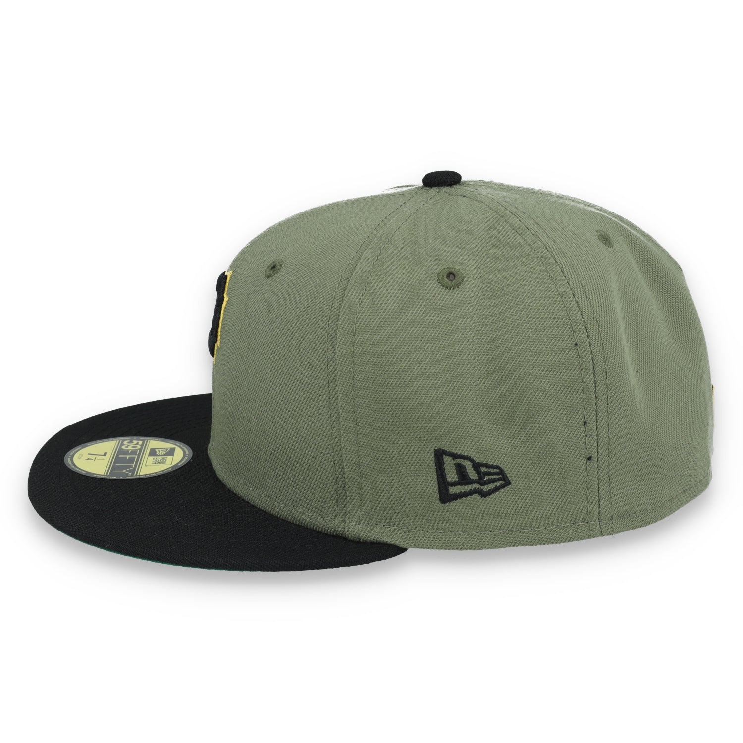 New Era Pittsburgh Pirates 2006 All Star Game Side Patch 59FIFTY Fitted Hat- Olive Green