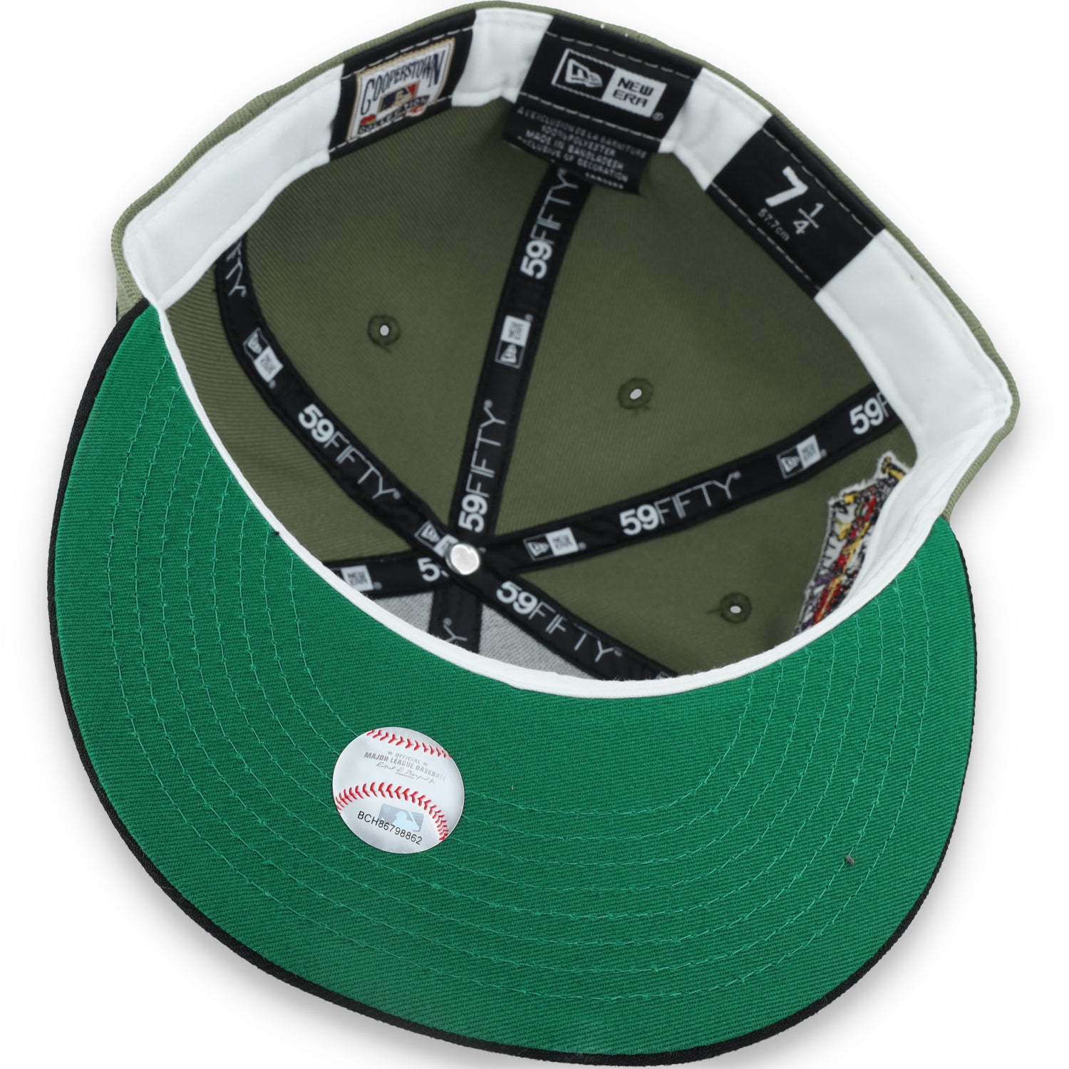 New Era Pittsburgh Pirates 2006 All Star Game Side Patch 59FIFTY Fitted Hat- Olive Green