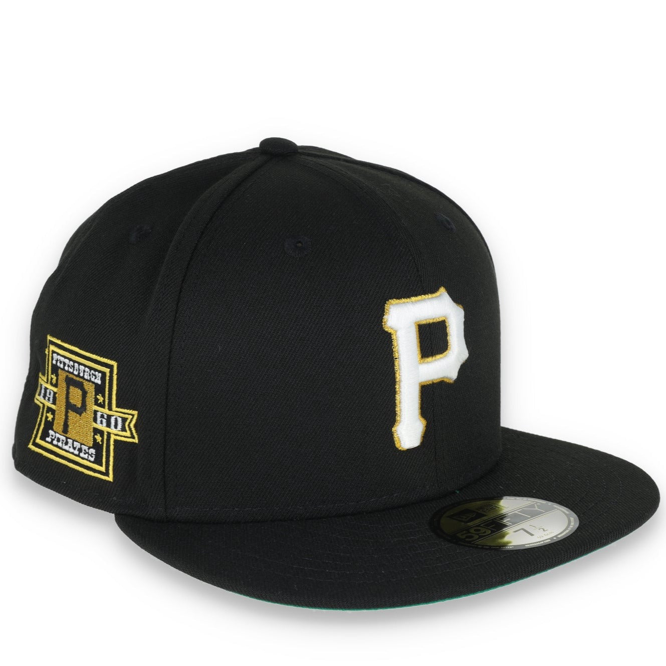 New Era Pittsburgh Pirates Metallic Logo 1960 Side Patch 59FIFTY Fitted - Black