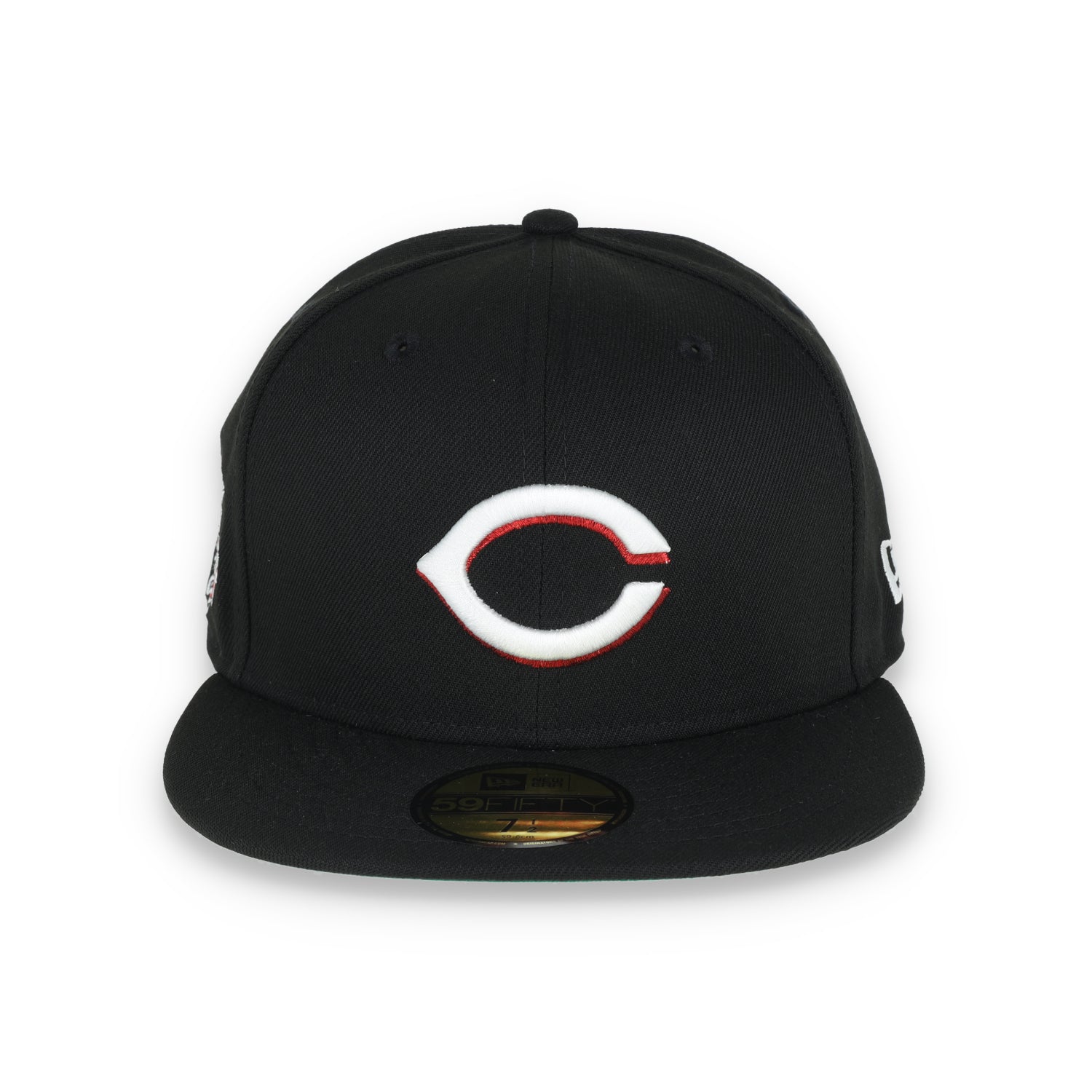 New Era Cincinnati Reds 150 Anniversary Metallic Logo Side Patch 59fifty Fitted-Black