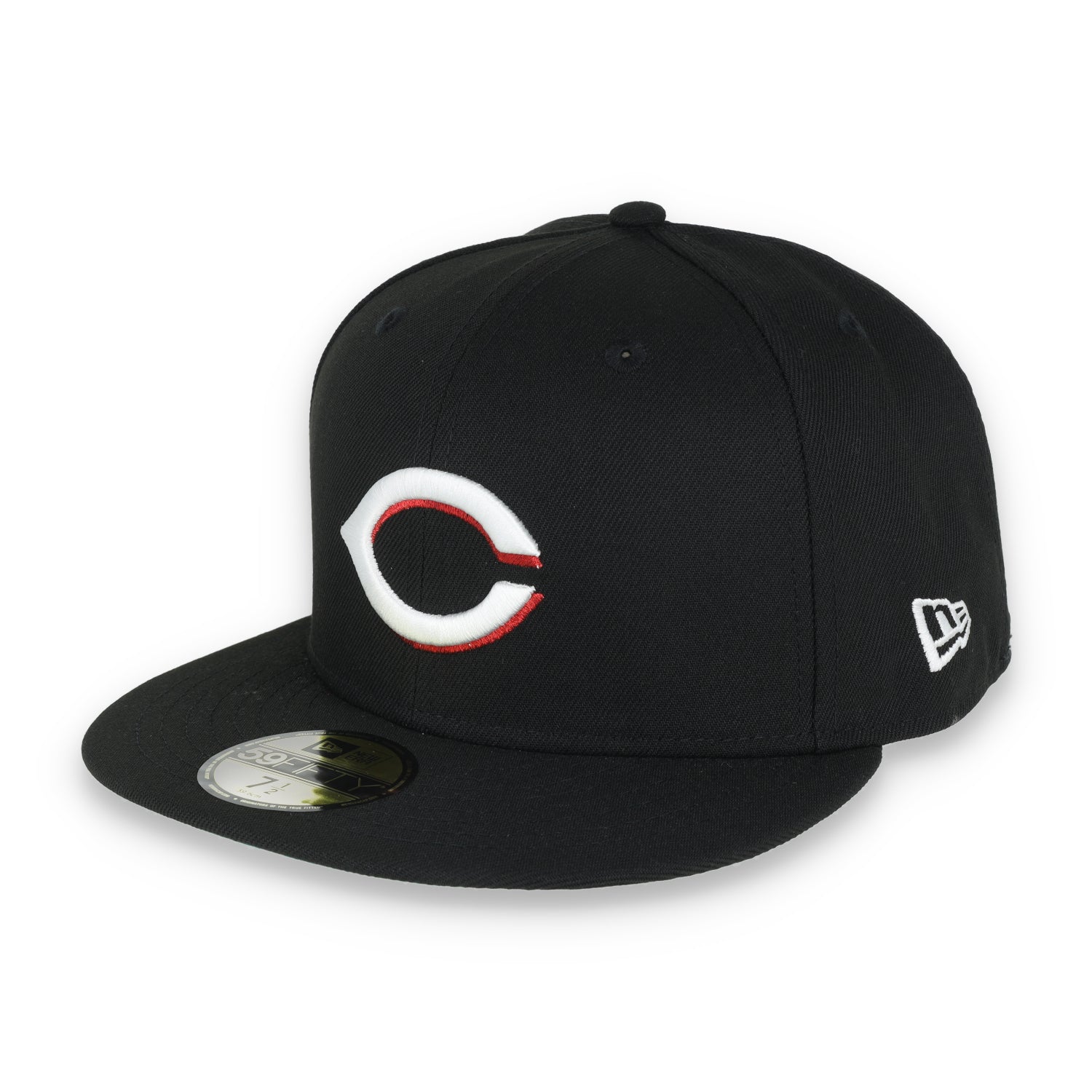 New Era Cincinnati Reds 150 Anniversary Metallic Logo Side Patch 59fifty Fitted-Black