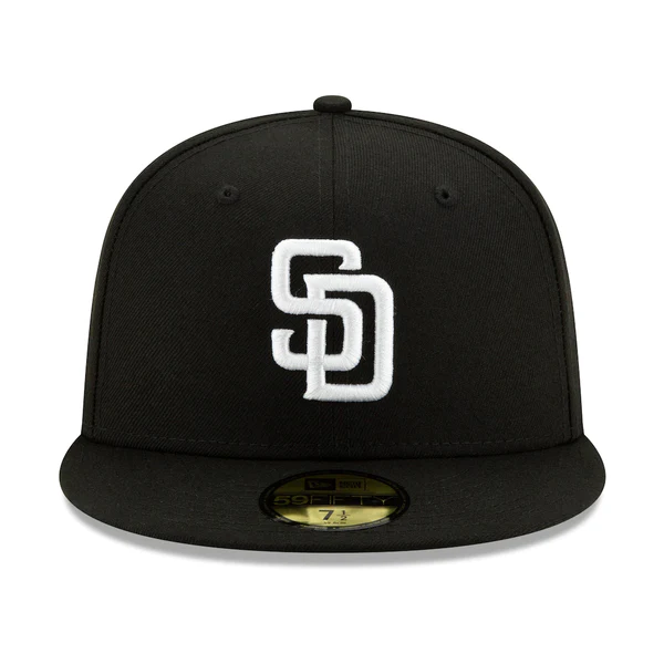 New Era San Diego Padres Side Patch 2015 All Star Game 59FIFTY Fitted Hat-Blk/Wht