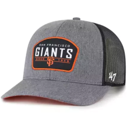 ' 47 BRAND SAN FRANCISCO GIANTS SLATE TRUCKER ADJUSTABLE HAT