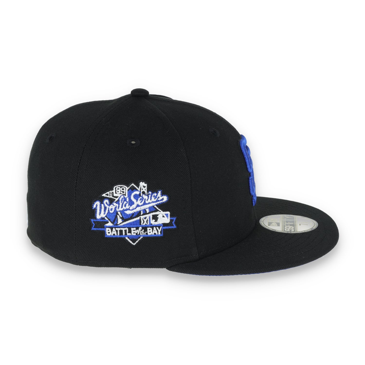 New Era San Francisco Giants 1989 Battle Of The Bay Side Patch 59FIFTY Fitted-Black/Blue