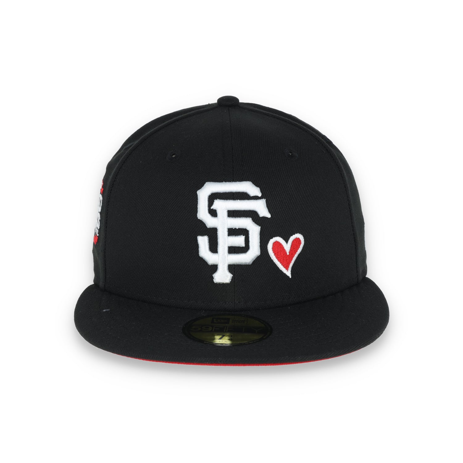 New Era San Francisco Giants 2012 World Series Red Heart Side Patch 59FIFTY Fitted-Black/Red