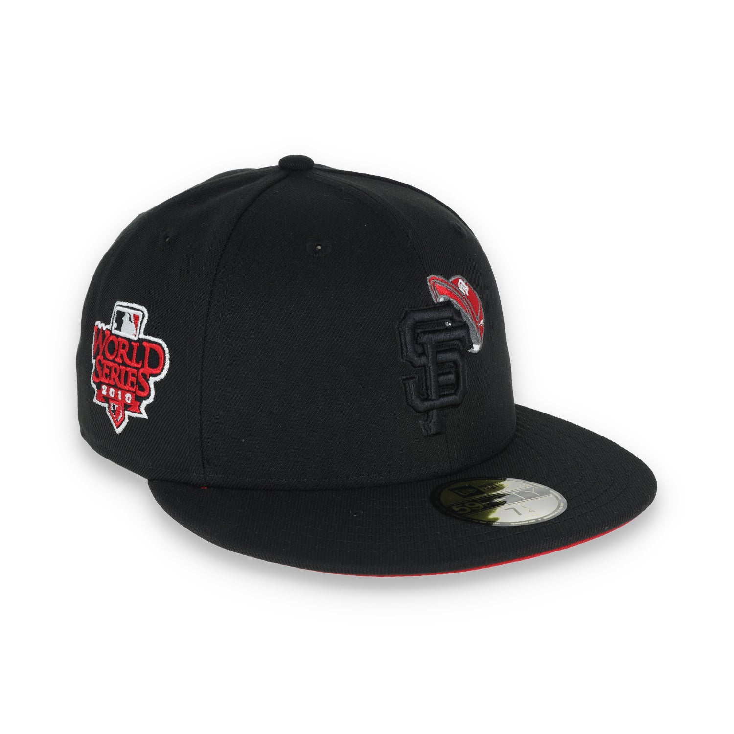 New Era San Francisco Giants 2010 World Series Side Patch 59FIFTY Fitted-Black/Red