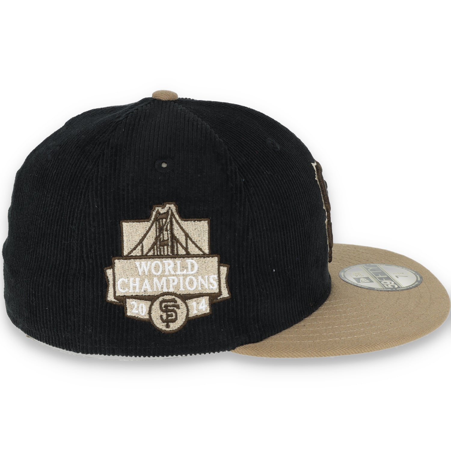 New Era San Francisco Giants 2014 World Series Side Patch 59FIFTY Fitted Hat-Khaki